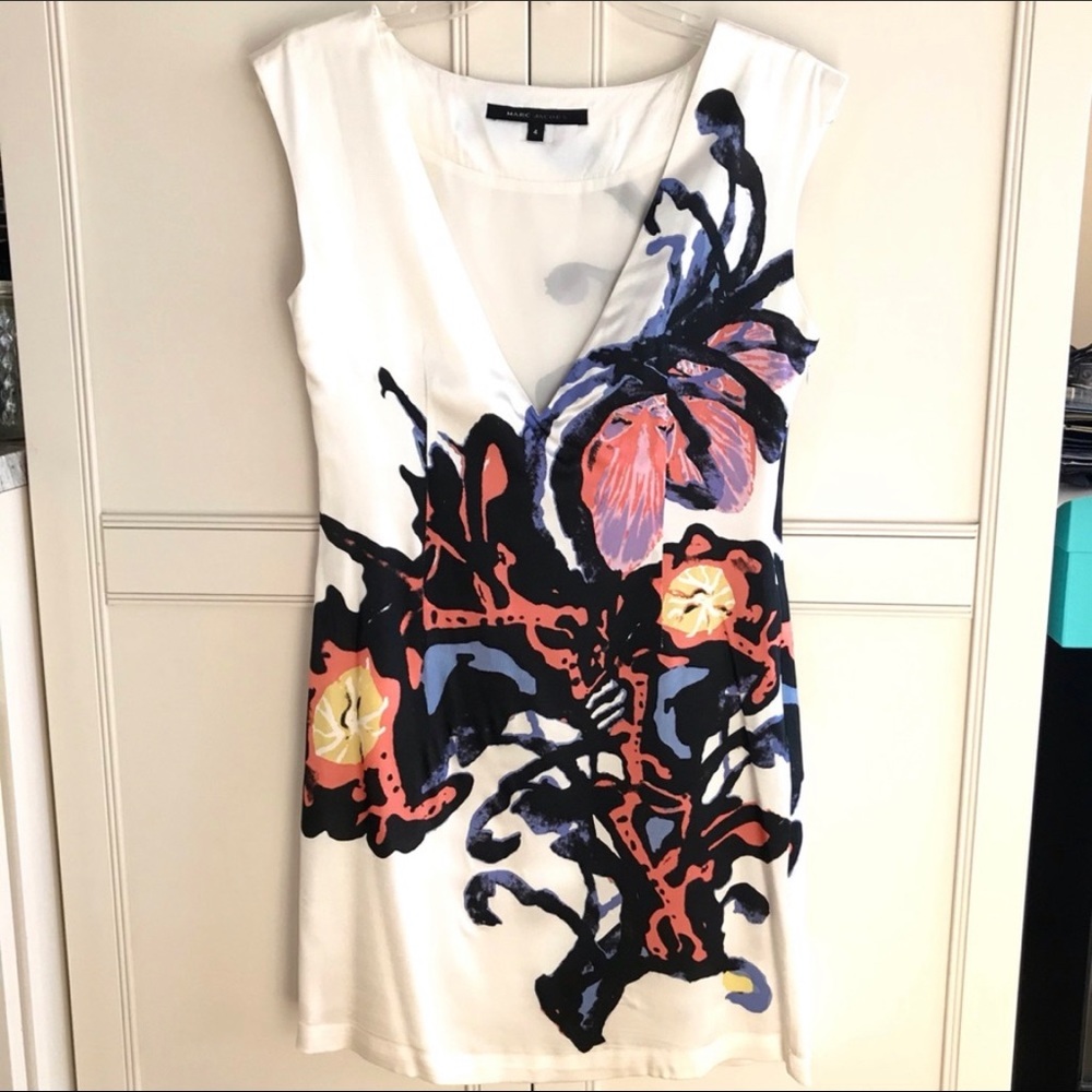 MARC JACOBS Printed Silk Dress